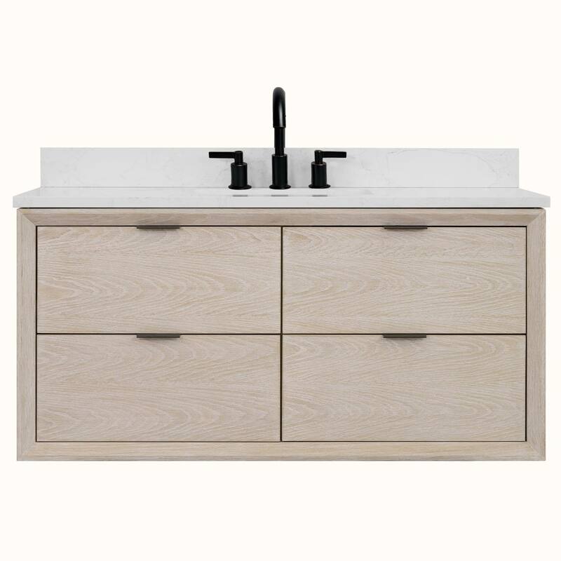 Legion Furniture WH25 Solid Wood Contemporary Bathroom Vanity with 1" thick Artificial top