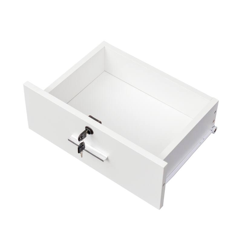 Storage Cabinet With Multi-layer Storage and Hair Desk