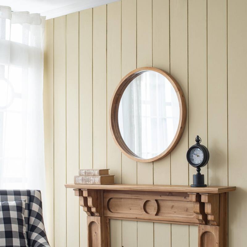 Round wall mirror for living room
