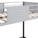 preview thumbnail 9 of 11, Twin over Full Metal Bunk Bed with Safety Vent Board Guardrail