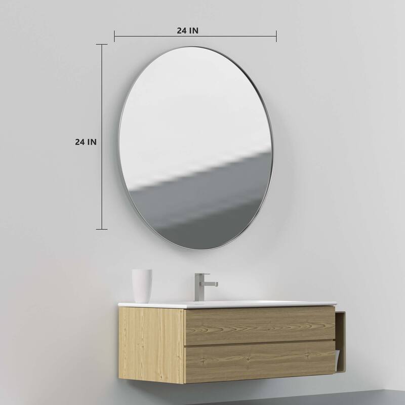 Wall Mirror Vanity Mirror Bathroom Mirror with Metal Frame(1 Piece)