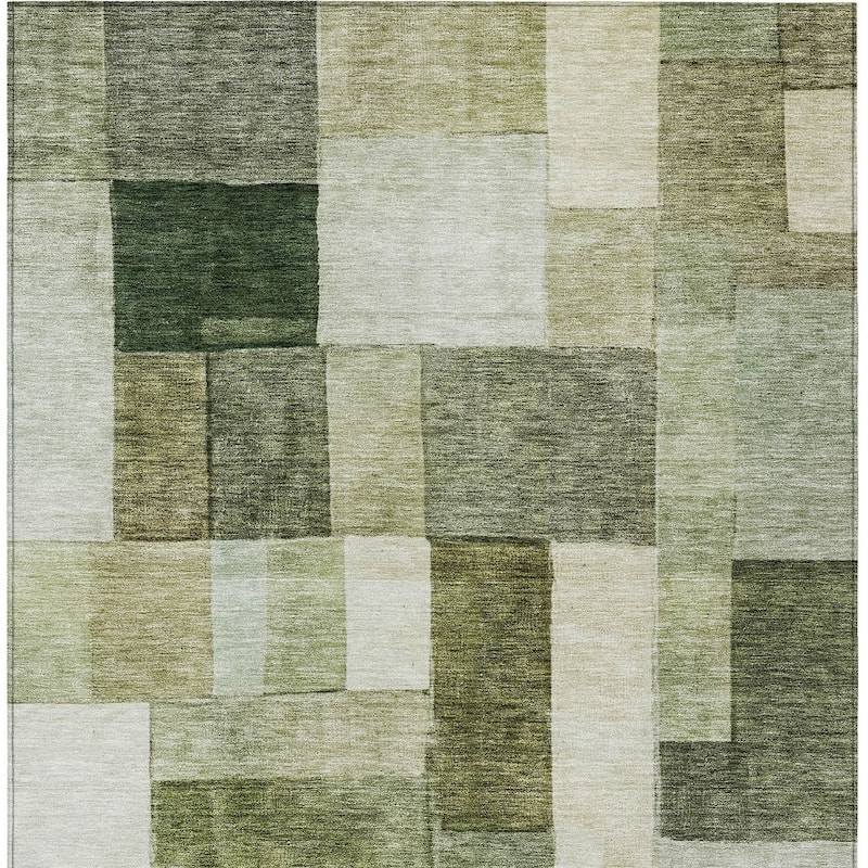 HomeRoots Geometric Transitional Rectangle Outdoor Rug