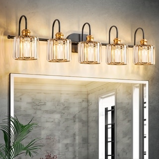 YANSUN 3-Light Nickel Vanity Light Fixture E26 for Elegant