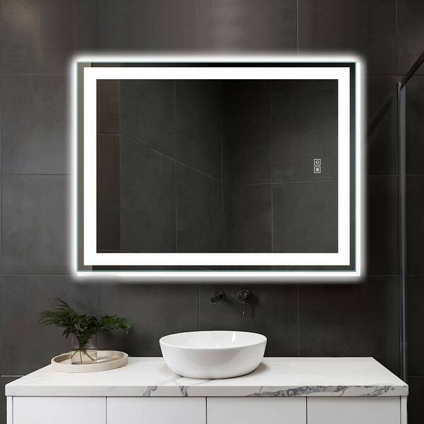 Shop Smart Backlit Led Illuminated Fog Free Vanity Mirror With Lights And Dimmer On Sale Overstock 30900503