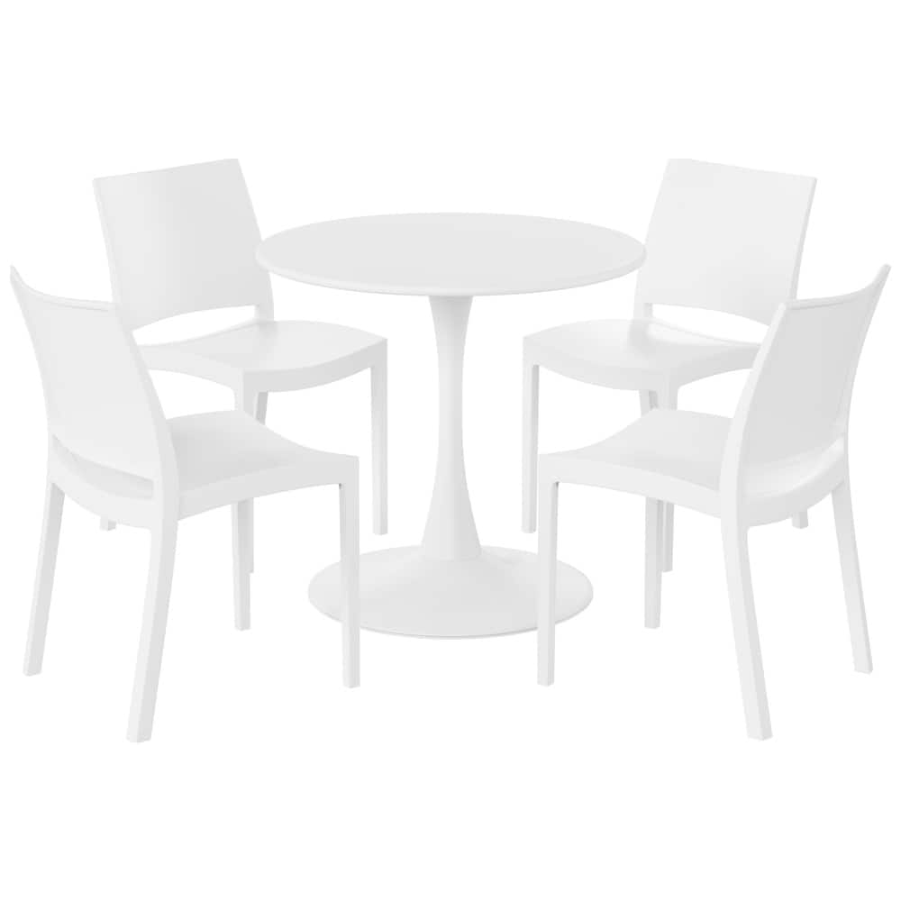 Frond and Form 4-Person Outdoor Round Dining Set