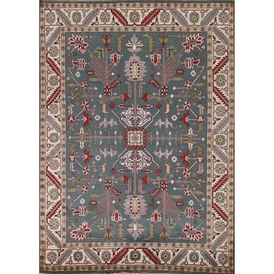 Oushak Oriental Area Rug Hand-Knotted Wool Carpet - 7'11"x 9'10"