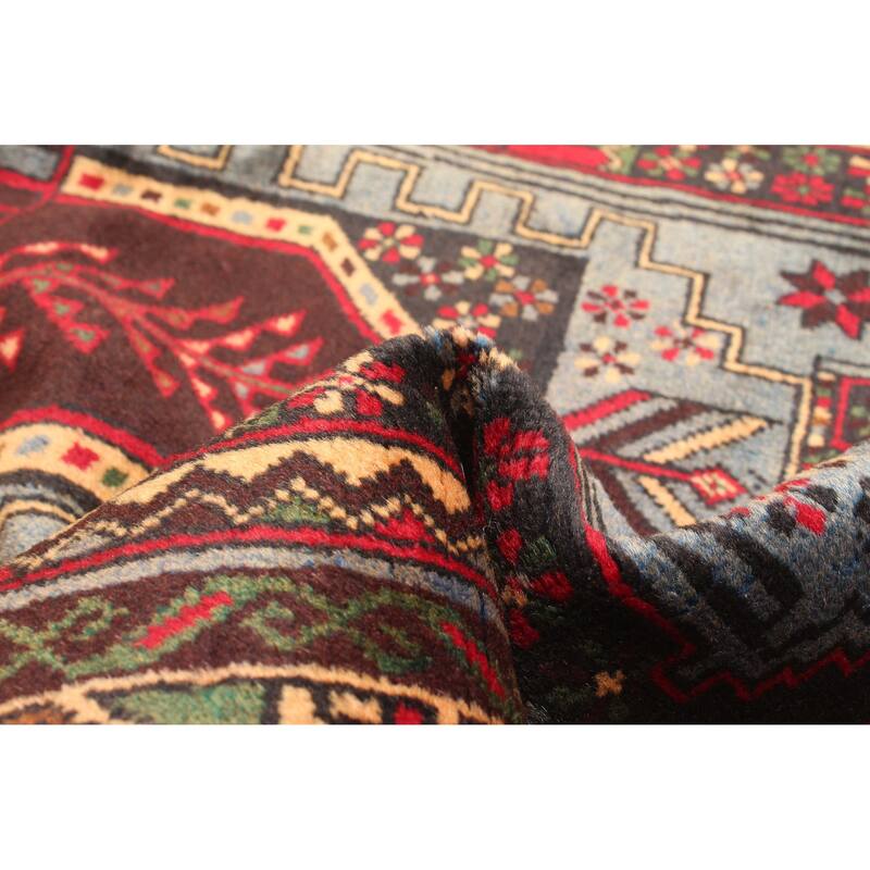 ECARPETGALLERY Hand-knotted Teimani Light Blue Wool Rug - 2'10 x 4'8