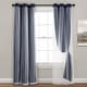 preview thumbnail 15 of 146, Lush Decor Grommet Sheer Panel Pair with Insulated Blackout Lining