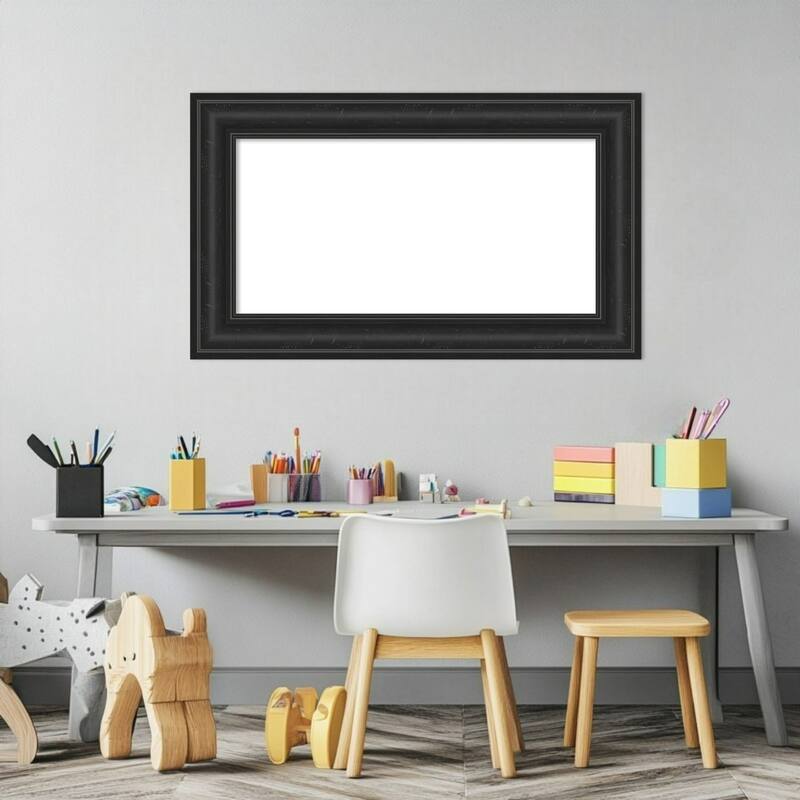 Amanti Art Shipwreck Black Framed Dry Erase Magnetic Board