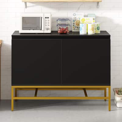 Dining Buffet Cabinet Sideboard Console Table with Adjustable Shelf