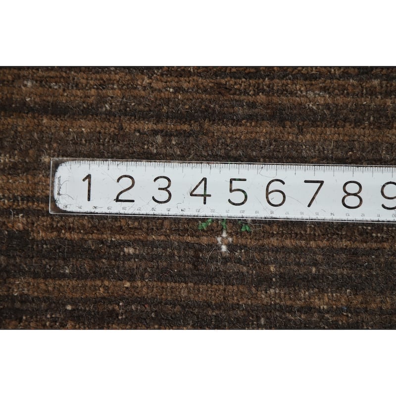 Hand Knotted Oriental 100% Wool Carpet Tribal Tribal Brown Gabbeh Area Rug - 7' 6'' X 5' 5''
