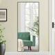 Neutypechic Huge Modern Metal Framed Floor Mirror - 59x35 - Black