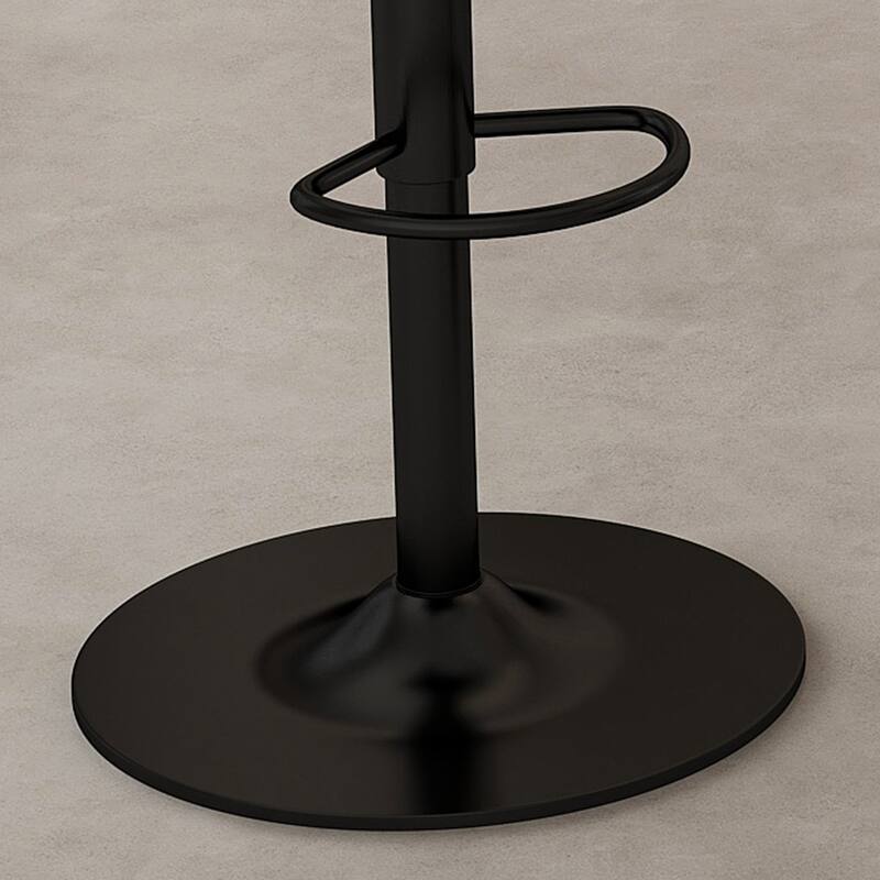 Counter Height Bar Stools Set of 2, Swivel Bar Stools with Adjustable Height, Kitchen Island Chairs with Footrest