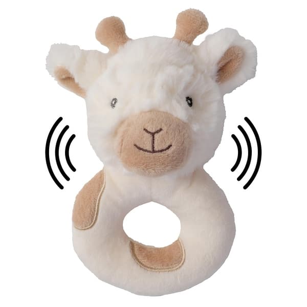 slide 2 of 6, Bearington Collection Lil' Lofty 5.5" Giraffe Baby Rattle