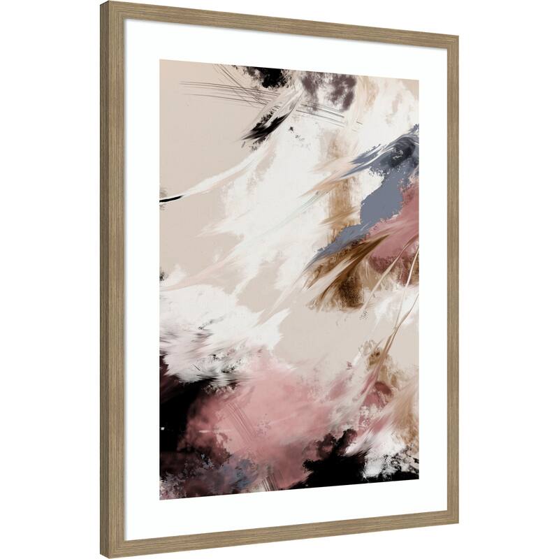 Splash Clouds by Pictufy Studio II Wood Framed Wall Art Print