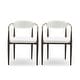 preview thumbnail 41 of 107, Modern Industrial Elmore Upholstered Dining Chairs (Set of 2) with Iron Frame by Christopher Knight Home