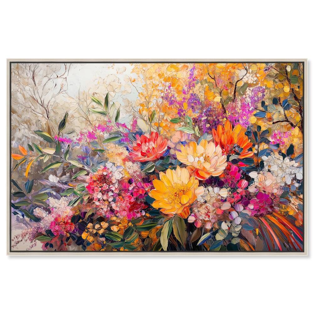 Golden Hour Garden Canvas by Art Remedy