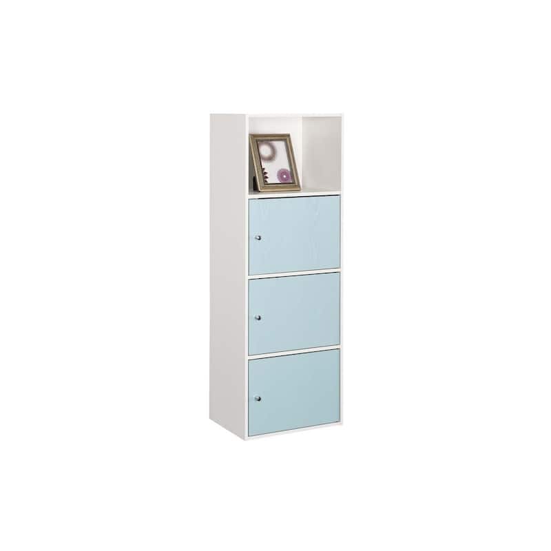 3-Door Storage Cabinet - Modern Cabinet Organizer for Home Office Living Room - Versatile Space Saving Design