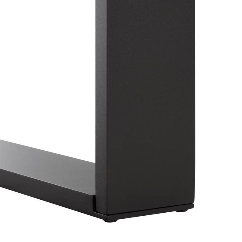 SAFAVIEH Outdoor Living Fash Aluminum Sled Leg Dining Table - 71"W x 34"D x 29"H