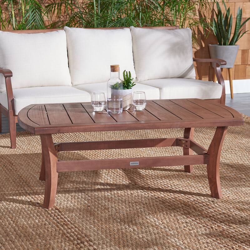 SAFAVIEH Couture Myrna Outdoor Coffee Table - 50.4" W x 28.5" L x 18.9" H - 50Wx29Dx19H