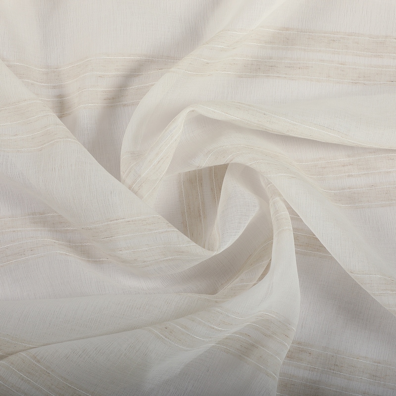 Nanshing Odette Set of 2 Woven Striped Curtain Panels - 37" x 84"