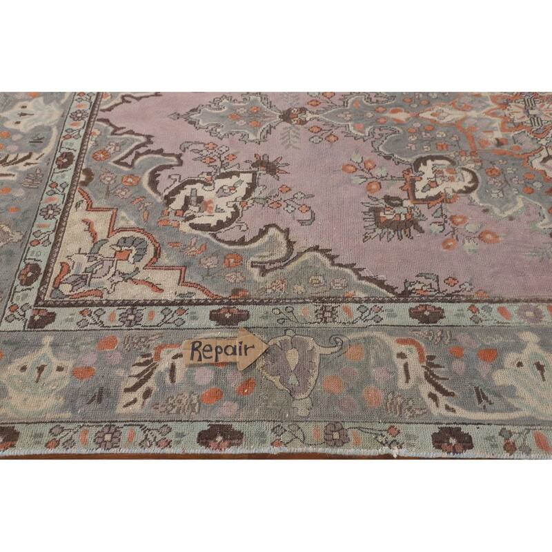 Tabriz Tabriz Persian Vintage Area Rug Handmade Wool Carpet - 6'2"x 9'11"