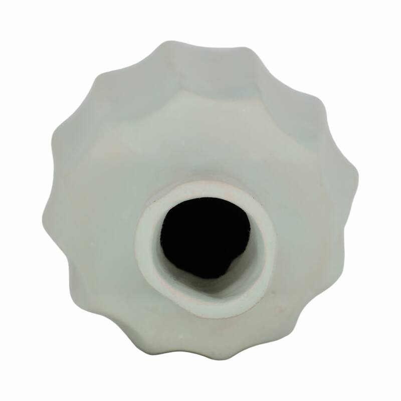 Ecomix Newbridge Fluted Decorative Vase - Teal