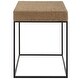 preview thumbnail 1 of 3, Uttermost 22884 18" Wide Square Iron, MDF, and Rope End Table Brown