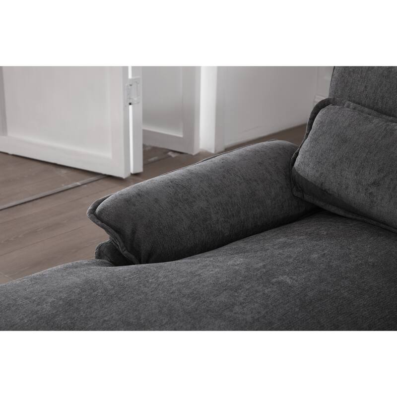 GDFStudio - U Shaped 110" Chenille Modular Cloud Sectional Couches