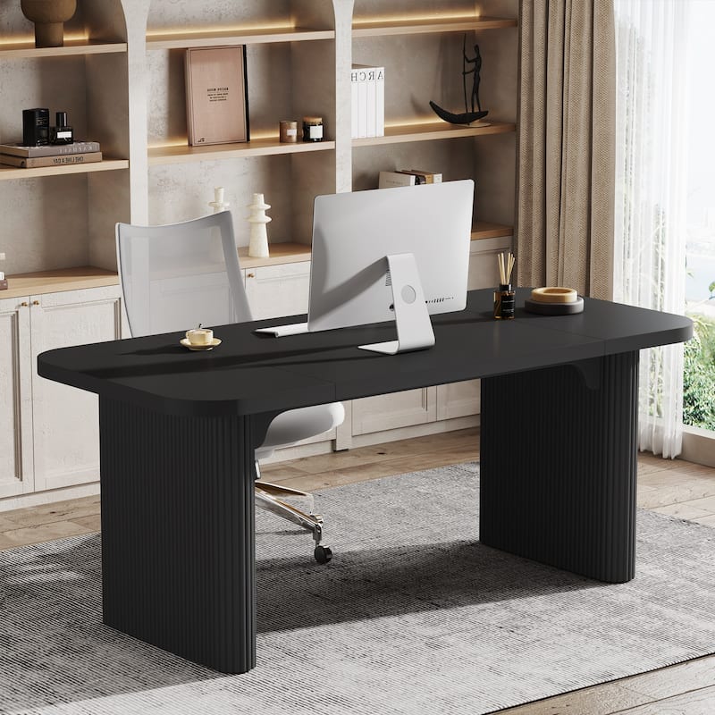 63'' W Wooden Executive Computer Desk for Home Office