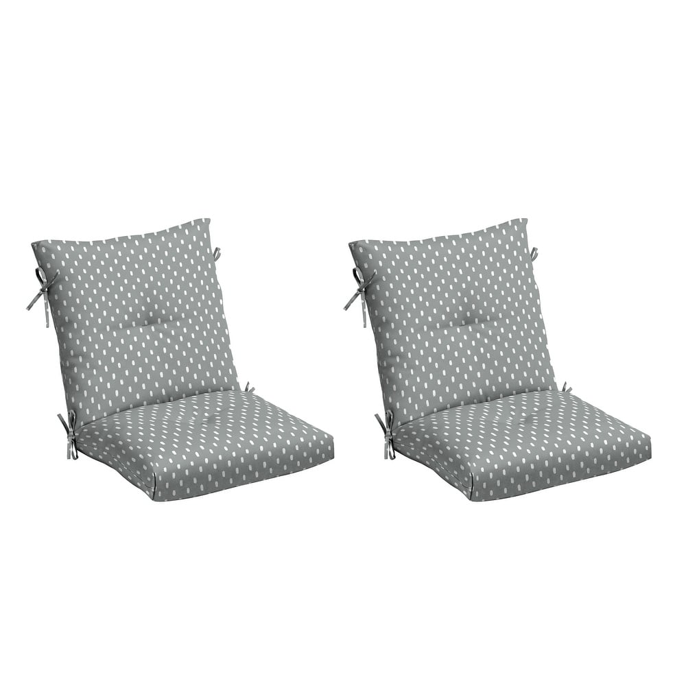 ARDEN earthFIBER Plush Modern Tufted Polyfill Dining Chair Cushion, Set of 2