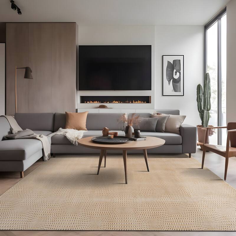 Beverly Rug Serenity Solid Modern Non Slip Soft Indoor Area Rug