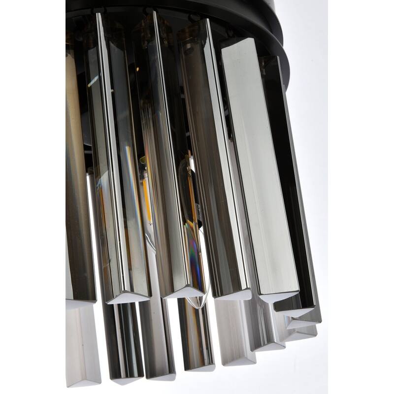 Royce Edge 3-Light Matte Black Pendant