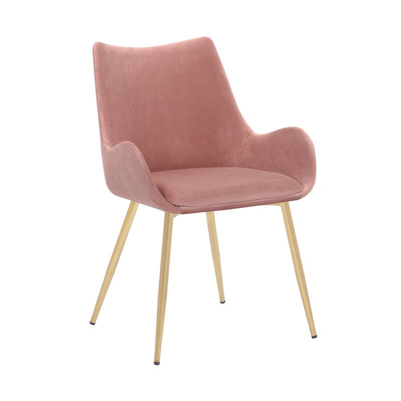 Avery Upholstered Dining Chair with Gold Legs