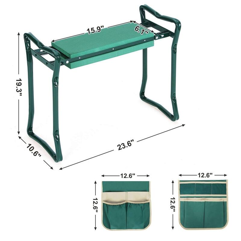 Garden Kneeler and Seat, Multifunctional Garden Kneeling Bench