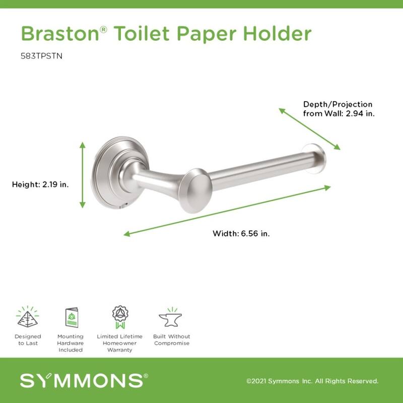 Symmons 583TP Braston Wall Mounted Toilet Paper Holder