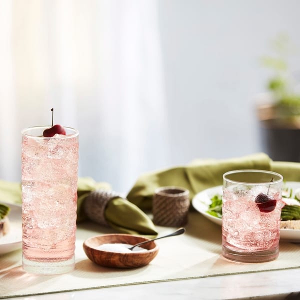 Libbey Pueblo 16-Piece Tumbler and Rocks Glass Set - Set of 16