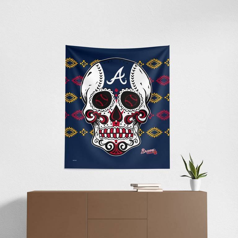 MLB Candy Skull Printed Wall Hanging