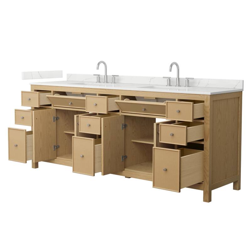 Wyndham Collection WCF9292-84D-QTZ-US3MXX Pendry 84" Free Standing