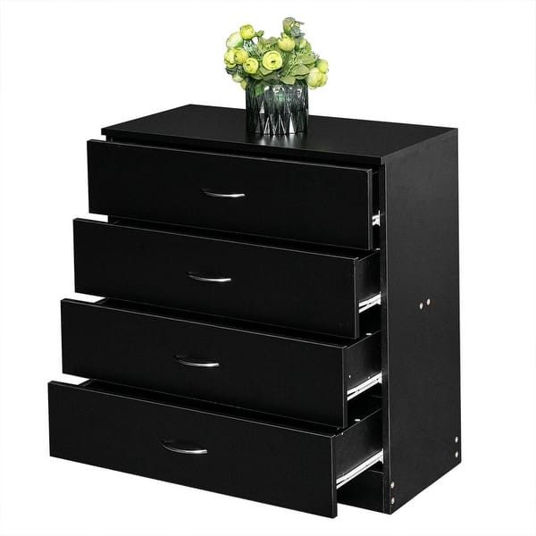 28 Modern Simple 4 Drawer Dresser Black White On Sale Overstock 32013975 Discover a unique selection of dressers and chests at kirkland's! 28 modern simple 4 drawer dresser