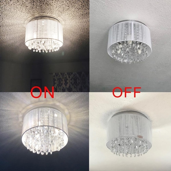 Small flush mount chandelier on sale