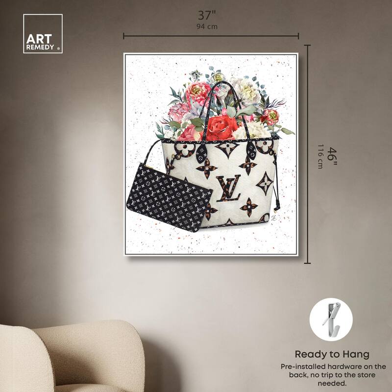Floral Summer Bag Canvas by Art Remedy