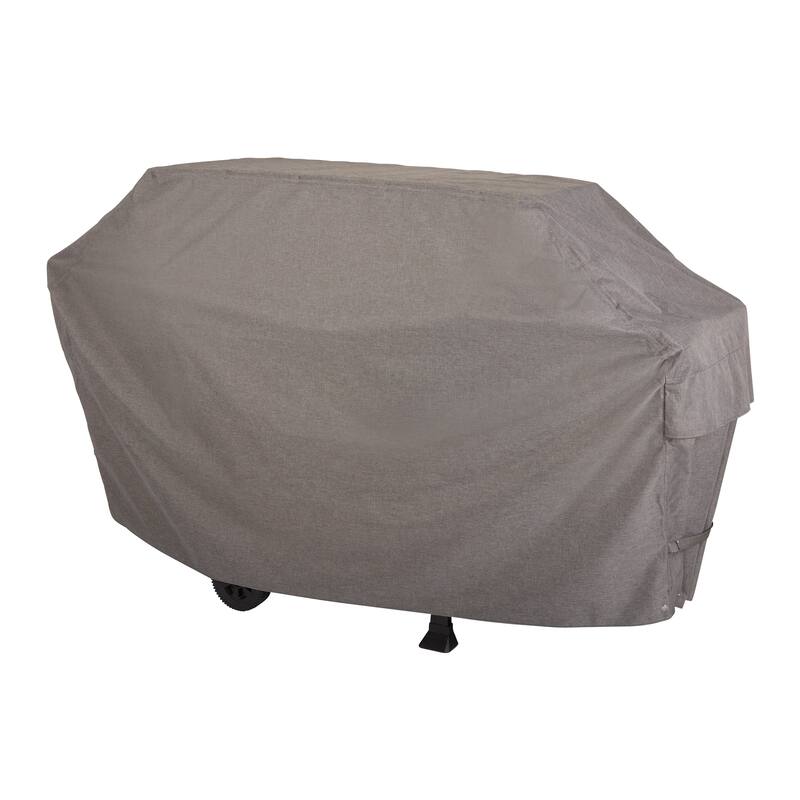 Modern Leisure Garrison Waterproof 5-6 Burner Grill Cover, 73" W x 25" D x 44.5" H, Heather Gray, Model