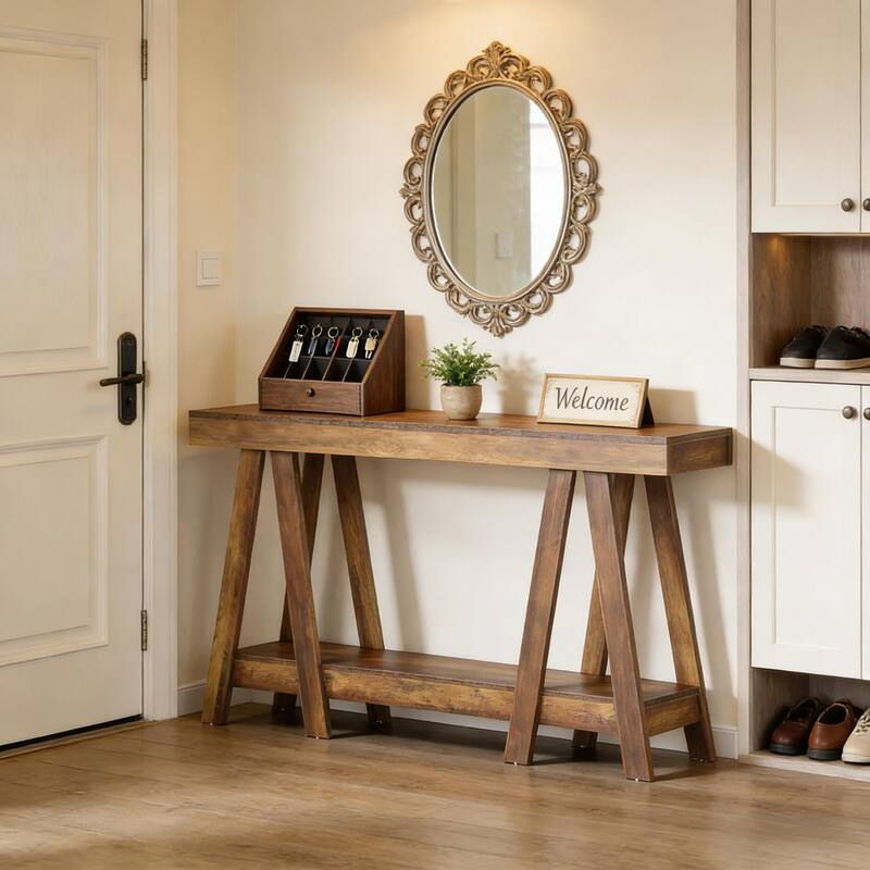 2-Tier Hall Table, Entryway Table, Functional Console Table