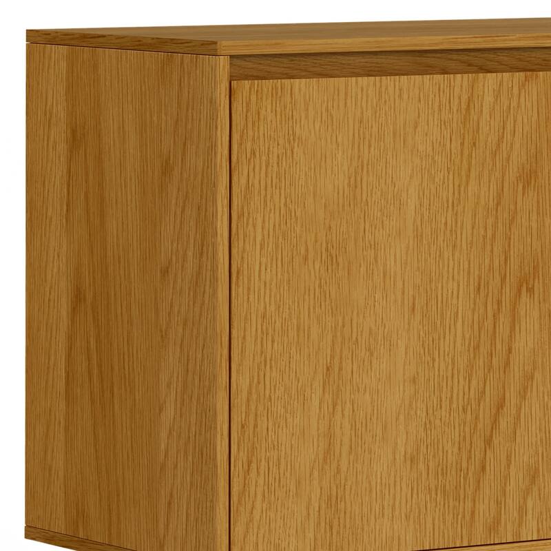WYNDENHALL Moreno SOLID MANGO WOOD and Iron 60 x 18 inch Rectangle Contemporary 3 Door Sideboard Buffet - 60 inch Wide
