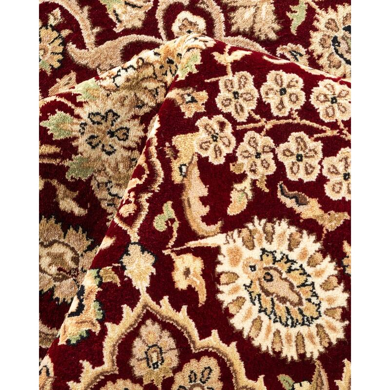Overton Hand Knotted Wool Vintage Inspired Traditional Mogul Red Area Rug - 8 x 10