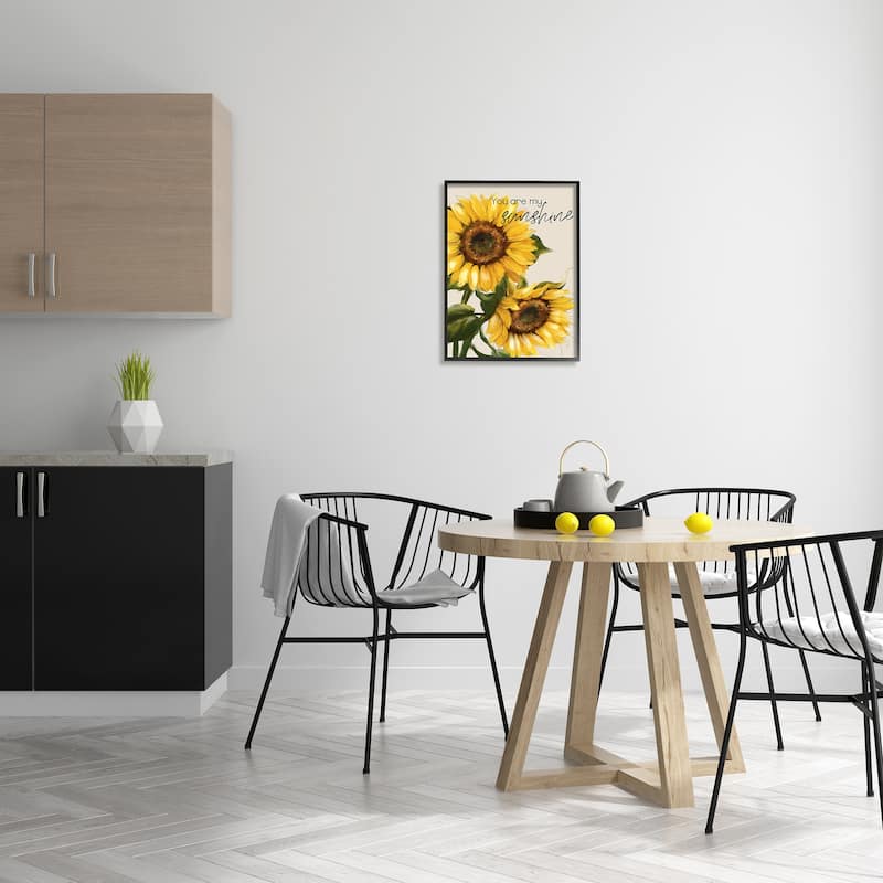 Stupell You Are My Sunshine Vivid Sunflower Blossoms Framed Wall Art, Design by Conrad Knutsen