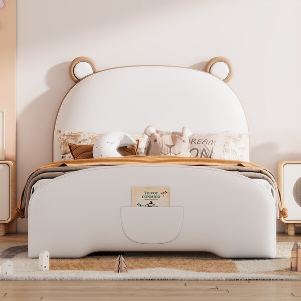 Upholstered twin bed sales with footboard