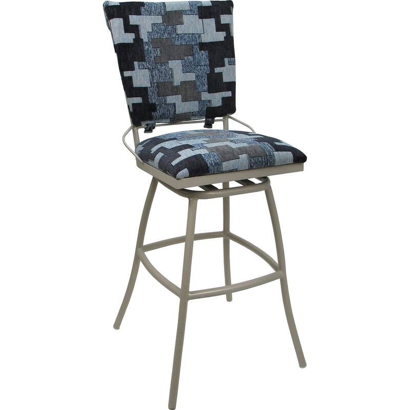 Outdoor Indoor Bar Stool Counter Extra Tall - Jenna PB without Arms - Craftsman Flint - Beige - Counter Height
