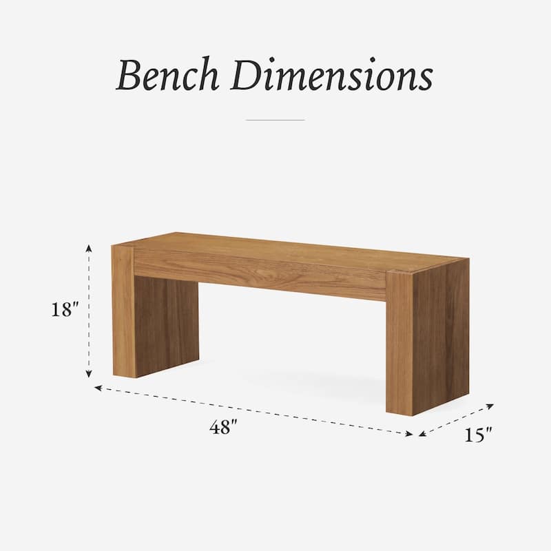 Maven Lane Zeno Wooden Bench